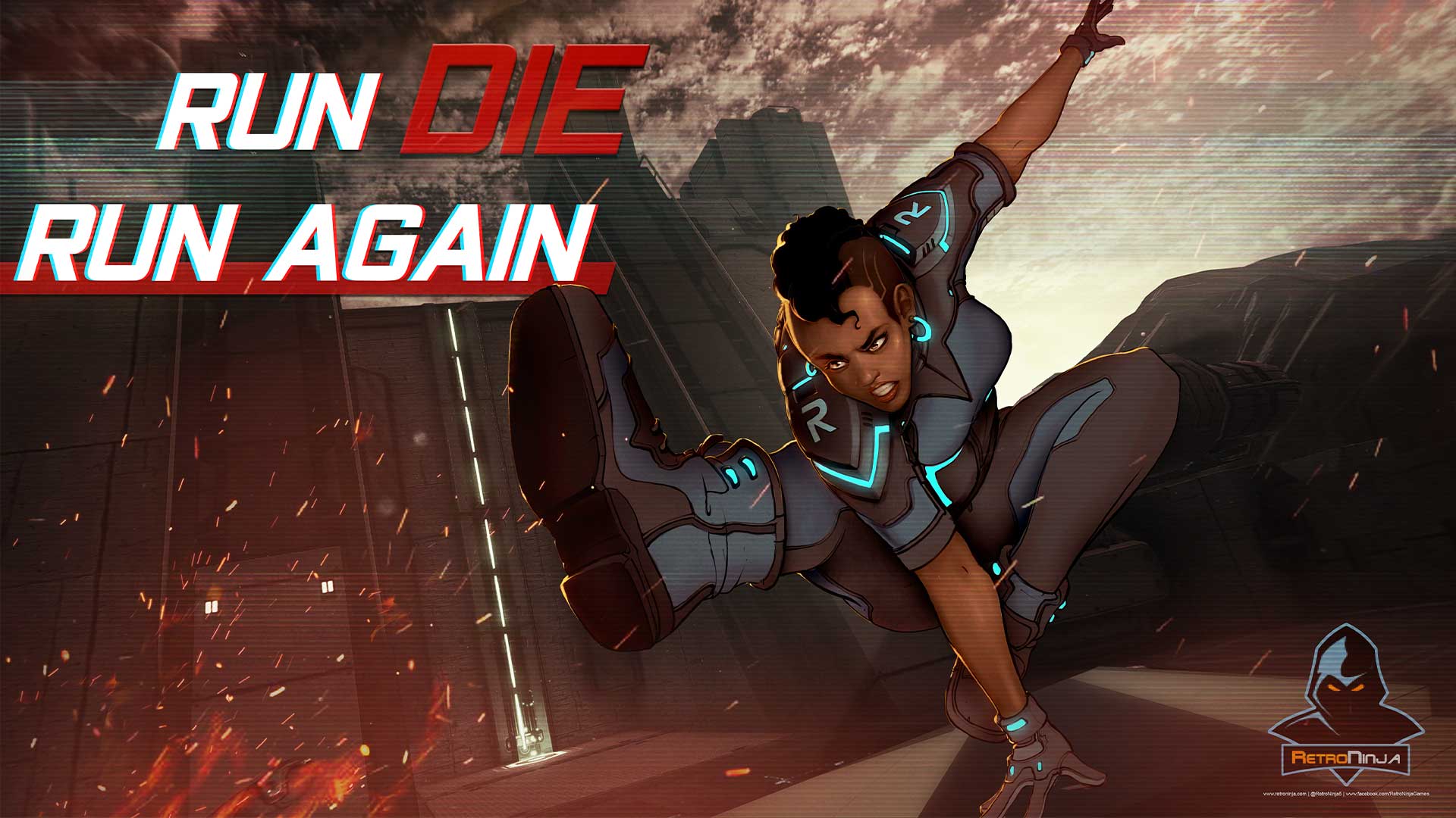 Run and die. Die again. Running Dying person. Run again game.